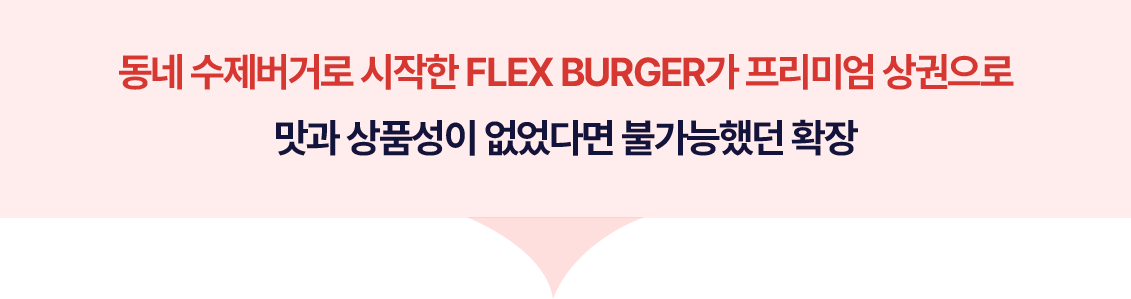 동네 수제버거로 시작한 FLEX BURGER가 프리미엄 상권으로 확장